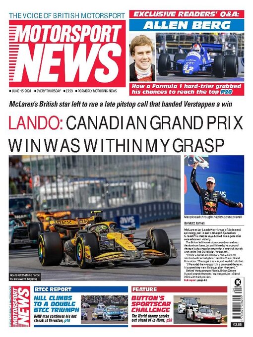 Title details for Motorsport News by Kelsey Publishing Ltd - Wait list